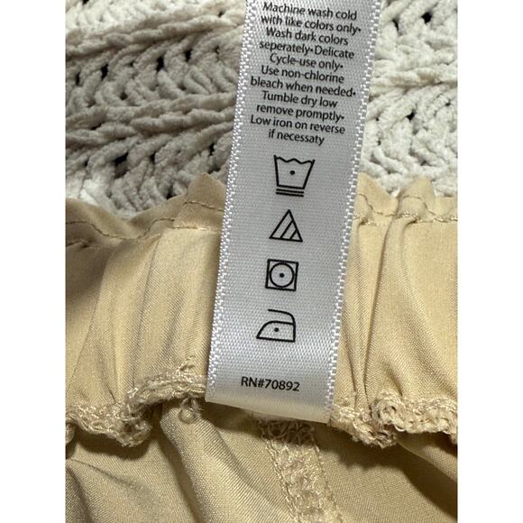 Apana Performance Joggers Athletic Pull On Womens Size Small Khaki Elastic Waist - Picture 9 of 9